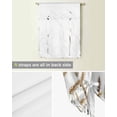 thumbnail image 5 of Pastoral Botanical Tie Up Curtains for Kitchen Bathroom Bedroom Windows 45 Inch Length, Vintage Fall Wheat Autumn Botanical Balloon Drape Curtains Shade Rod Pocket Drapery Curtain Panel, 42"x45", 5 of 7