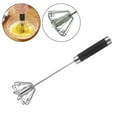 thumbnail image 3 of Hand Operated Stainless Steel Whisk Blender for Easy Mixing No Batteries Needed, 3 of 6