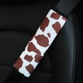 thumbnail image 3 of Protector de hombro para cinturón de seguridad de coche de tela con estampado de vaca, 3 of 5