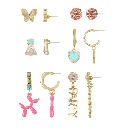 Packed Party "Party Time" Earring Set, 6 Pairs