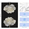 thumbnail image 5 of Flower Black Kitchen Towels Set of 3, Gold White Abstract Floral Aesthetic Soft Microfiber Dish Towels, Absorbent Quick-Dry Washable Dishcloths for Kitchen Cleaning, Drying Dishes, 18x28 Inches, 5 of 9