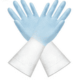 thumbnail image 3 of Professional Cleaning Gloves (1-Pair) - Extra Long Rubber Dishwashing Gloves for Kitchen & Bathroom | Latex-Free & Hypoallergenic | Commercial Grade Protection (M, Blue), 3 of 5
