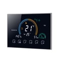 thumbnail image 3 of Termostato de habitación programable inteligente WiFi controlador de temperatura de calefacción eléctrica LCD retroiluminado, negro Yuarrent HA001967-01B, 3 of 6