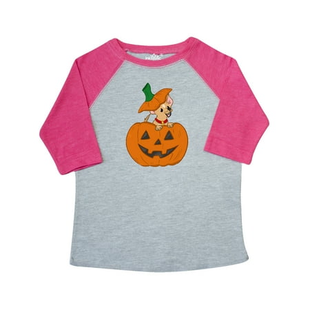 

Inktastic Halloween Chihuahua Pumpkin Gift Toddler Boy or Toddler Girl T-Shirt
