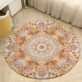 thumbnail image 4 of Kaleidoscope Mandala Colorful Floral Boho Round Rugs -Washable Non-Slip Small Round Area Rug Throw Soft Circle Rugs for Bedroom, Modern Print Indoor Carpet for Entryway Sofa Living Room, 4 of 6