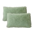 thumbnail image 1 of Bewildely Funda de almohada transpirable y resistente a las arrugas, 2 piezas, para un descanso cómodo, funda de almohada suave y cómoda Juegos de cama verde claro, 1 of 6