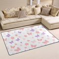thumbnail image 2 of Butterfly Flower Pattern Memory Foam Area Rug 31"x20" Non Slip, Absorbent, Fade Proof for Living Room, Bedroom, Office, 2 of 7