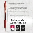 thumbnail image 3 of BAZIC Spencer Red Retractable Pen w/ Cushion Grip (5/Pack) 1.0 mm, 24-Pack, 3 of 7