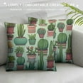 thumbnail image 3 of Shiartex  Cactus Succulents Print Throw Pillow Covers Soft Corduroy Cushion Covers Square Pillowcase Cushion Case for Sofa Living Room Home Decoration, 3 of 5