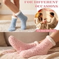 thumbnail image 6 of Loritta Secret Women's Fuzzy Slipper Socks 2 Pairs Winter Cozy Warm Thick Socks with Non-Slip Grippers, 6 of 9