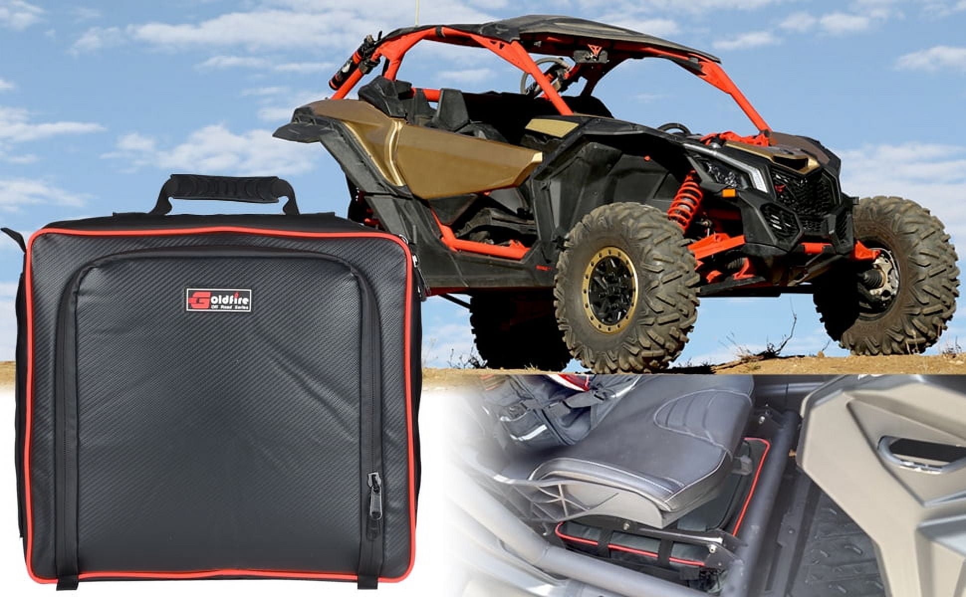 UTV Maverick X3 Storage Accessories Under Seat Bag Gear Strorage Tool Fits for Can Am X3 Maverick Canam Maverick X3 2017-2021