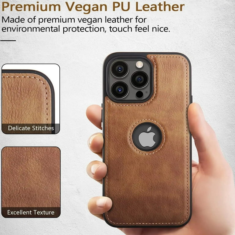 iPhone 15 Pro Max Leather Case | BandWerk | Brown | Water Resistant