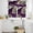 Purple, variant on Red Marble Kitchen Curtains Sets for Windows 24 Inch Length, Grey Gold Texture Vintage Farmhouse Art Rod Pocket Window Treatments Tier Curtains and Valances Set for Bedroom/Bathroom