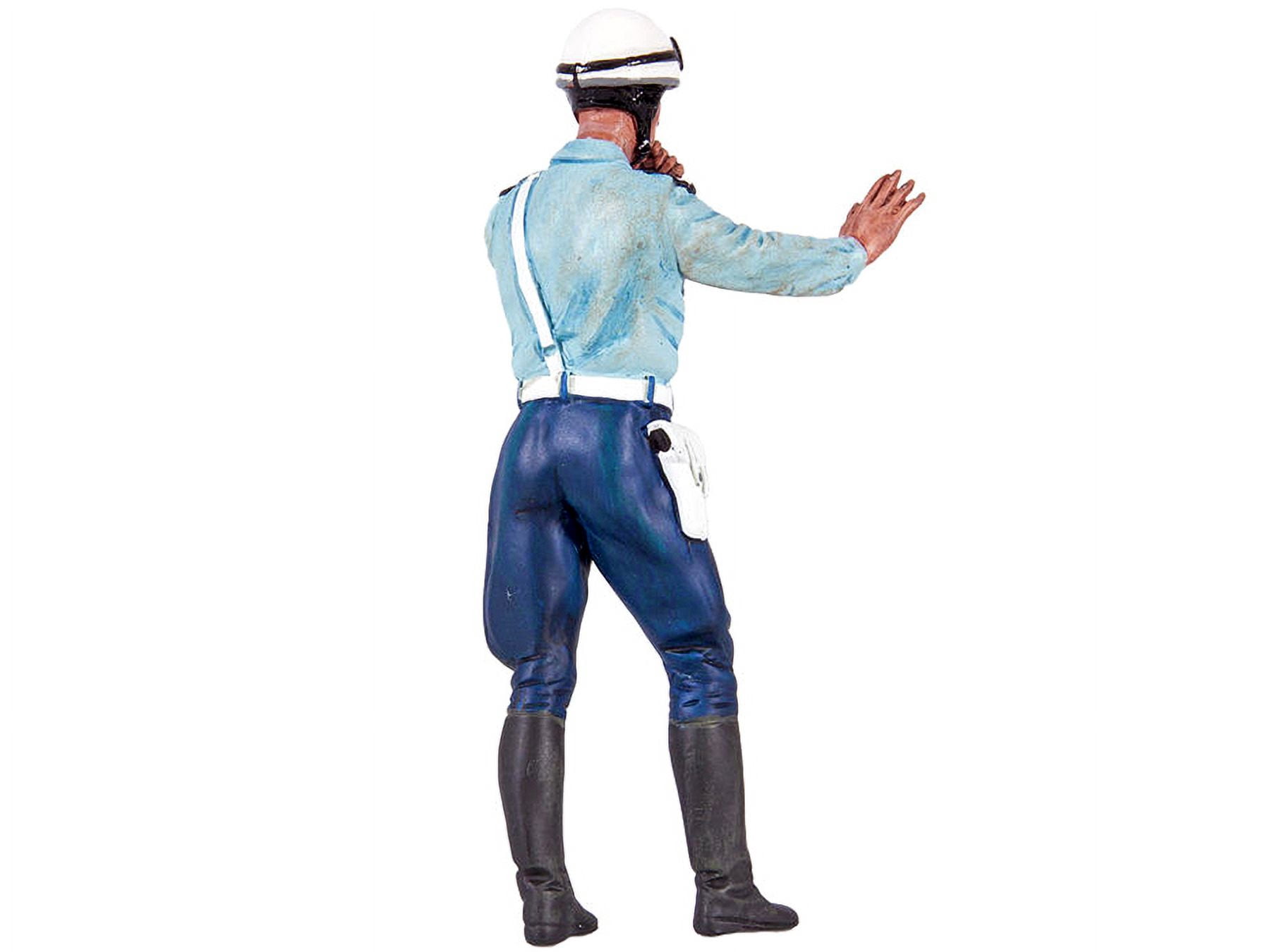 1975-1980 Paul French Police Motorcycle Officer Figurine for 1/18 Scale Models by Le Mans Miniatures