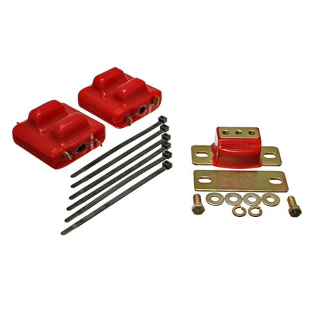 - Energy Suspension 87-91 Suburban C10-C30 2WD Red Motor & Transmision Mounts-Zinc Finish