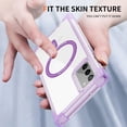 thumbnail image 5 of Four Corners Air Cushion Anti Drop Cell Phone Case for Samsung Galaxy Note 20 Translucent Magnetic[Compatible With Magsafe] Air Cushion Frame Protective Phone Case for Samsung Note 20, Purple, 5 of 8