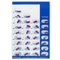 thumbnail image 4 of Pill Thing Monthly Medication Blister Cards, Color Coded, Blue and Yellow, 6 Pack, 4 of 7