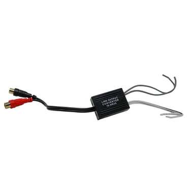 Speaker Wire to RCA Hi/Low Adapter Converter Line Level Output Audio Video Car