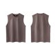 thumbnail image 3 of Camiseta sin mangas con cuello en V para hombre, de punto, con rayas verticales, para fitness, deportes, ocio, ajustada, con cuello en I y hombros anchos., 3 of 5