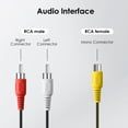 thumbnail image 3 of Divisor RCA PASOW, 1 hembra a 2 machos, estéreo para coche, 10 cm, paquete de 2, 3 of 7