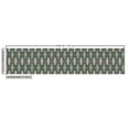 thumbnail image 3 of Ambesonne Modern Boho Fabric by the Yard Upholstery, Floral Heart Design, 3 Yards, Dark Sepia Green Eggshell, 3 of 5