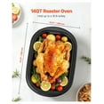 thumbnail image 2 of 14QT Roaster Oven, Electric Turkey Roaster Pan with Self-Basting Lid & Rack, 150-450°F Adjustable Temp, Defrost/Warm, Fits up to 18lb Turkey, Holiday Dinner Roaster, 2 of 9