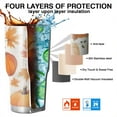 thumbnail image 7 of 30oz Fall Pumpkins and Autumn Leaves Tumblers Stainless Steel Tumbler with Lid and Straw,Vacuum Insulated Double Wall Travel Tumbler Cups Mug with Cleaning Brush for Coffee,Tea, 7 of 7