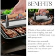 thumbnail image 2 of Bellemain Cast Iron Grill Press Set, Heavy Duty Smash Burger Press with Ergonomic Wood Handle, 2 of 7