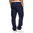 thumbnail image 4 of Pantalones cargo para hombre, pantalones informales para senderismo - Algodón, múltiples bolsillos, corte holgado, 4 of 4
