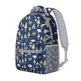 thumbnail image 2 of Artistic Brown Bear Pattern Backpack – Cute Polar Bear Cartoon Print with Wild Forest and Winter Hunting Theme, 2 of 6