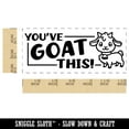 thumbnail image 2 of You've Goat Got This Teacher Student School Self-Inking Rubber Stamp Ink Stamper - Red Ink - Small 1-1/2 Inch, 2 of 7