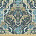 thumbnail image 2 of Ambesonne East Fabric by the Yard Upholstery, South Eastern Design, 1 Yard, Pale and Dark Blue Beige, 2 of 5