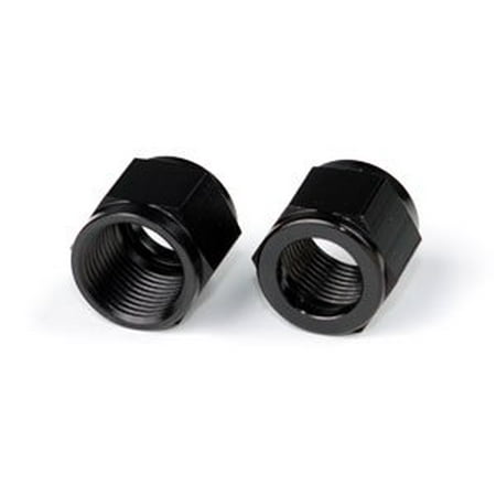 Anodized Aluminum Prop Nut - JEGS 110383 Black Anodized Aluminum Tube Nuts