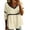 Beige, variant on Women's Bubble Crepe Soft Top V Neck 3/4 Sleeve Hollow Out Trim Lightweight Casual Summer Daily Tops By Yigetop Purple S