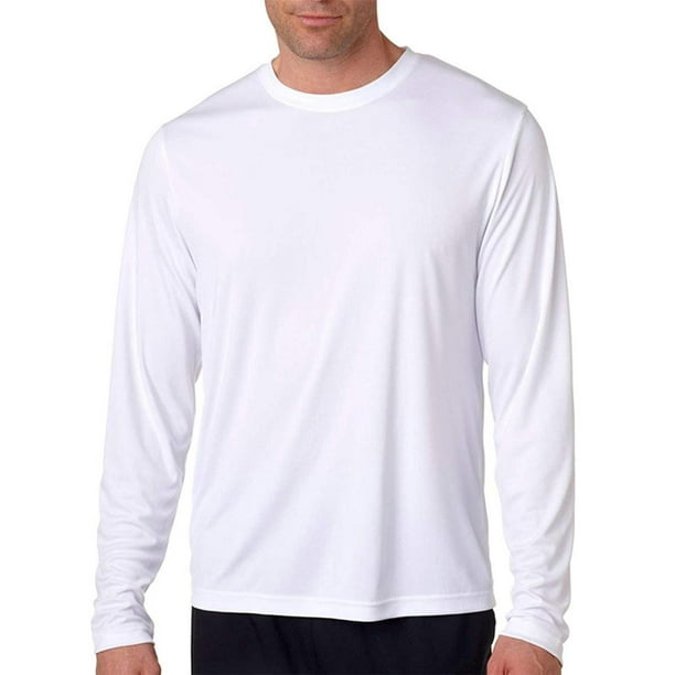 Hanes Men's Long Sleeve Cool Dri TShirt UPF 50+, XLarge, 2 Pack ,1