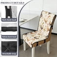 thumbnail image 5 of TSOVTHRID Rooster Chicken Floral Print Quilted Dining Chair Cushion Covers Universal Upholstered Chair Seat Slipcovers Soft Seat Cushion Covers with Elastic Band, Set of 2, 5 of 7