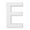 E, variant on 8 Pack: 5.5" White MDF Letter by Make Market