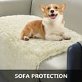 thumbnail image 5 of Kojooin Dog Blanket for Bed Couch Sofa, Waterproof Soft Warm Fluffy Faux Fur Fleece Puppy Blankets for Small Dog Cats, Machine Washable Pet Blanket for Furniture,Beige,80*100cm, 5 of 7