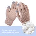 thumbnail image 4 of Dnzceghtig Guantes De Invierno Cálidos Moda Antideslizante Cálido Invierno Guantes De Muñeca De Punto Artificial Mitones, 4 of 5