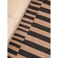thumbnail image 6 of Rugsotic Carpets Handmade Rugs Hand Woven Kilim Square 8'x8' Cream Charcoal Wool for Indoor Use, 6 of 7