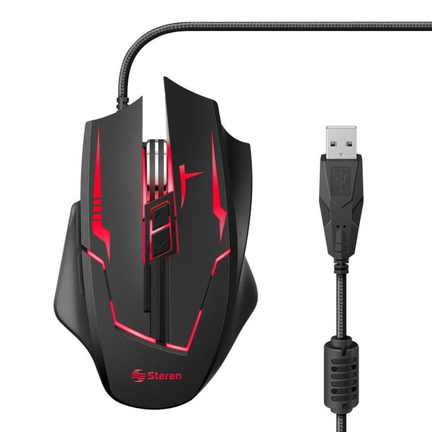 Mouse USB para Gamers 1200/2400/3200 DPI Steren COM-5430 - Main Image