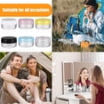 thumbnail image 3 of Thinsony 6pieces Convenient And Hygienic Cosmetic Pot Jars Makeup Collection Organized As Shown 1Set, 3 of 6