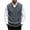 Dark Gray, variant on Riecok Knitted Vest for Men Sleeveless V Neck Pullover Sweaters Lightweight Solid Winter Tops with Pockets Khaki 3XL