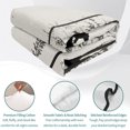 thumbnail image 4 of Twin Quilt Set 68''x86'', Forest Bear Family Lightweight Summer Bedspread Coverlet Set with 2 Pillow Shams, Trees Nature Tree Landscape Scene Breathable All Season Quilt Bedding for Dorm/Bedroom, 4 of 9