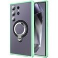 thumbnail image 2 of Dteck Case for Samsung Galaxy S24 Ultra,Shockproof Rubber Ring Holder Kickstand Hybrid PC Back Cover,Green, 2 of 6
