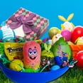 thumbnail image 6 of Happy Easter Basket Pre-Filled Surprise Jumbo Egg w/ Patrick Starfish Plushie Balloon Eggs Peeps Candies & Reusable Plastic Egg-Shaped Container Spring Party Favors (Contents Vary), 6 of 7