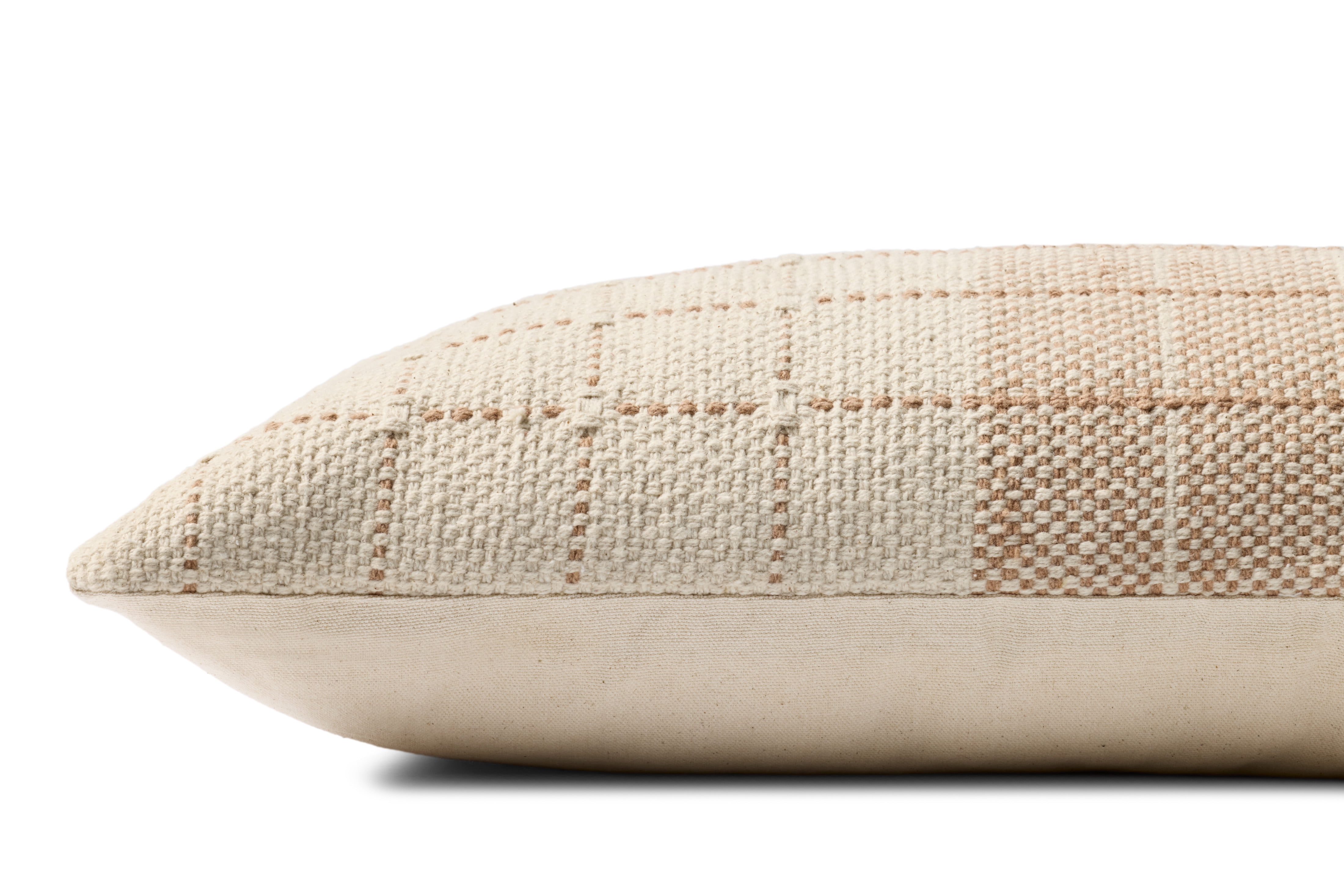 Loloi PLL0193 Natural / Rust 12'' x 27'' Decorative Pillow