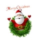 thumbnail image 1 of Pegatinas de Papá Noel para árbol de Navidad, extraíbles e impermeables, para decoración de habitaciones festivas 8, 1 of 9