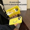 thumbnail image 3 of up to 30% Off WIZUTIZ Small Bagsce Cell Phone CASE Small Cell Phone Purse With Strap Box Phone Case For With Buckle For Traveling Shopping Yellow, 3 of 5