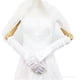 thumbnail image 4 of Xiao Hua Guantes largos de noche de satén para mujer, con mangas retro, para novias, bodas, fiestas de ópera, dorados, 4 of 5